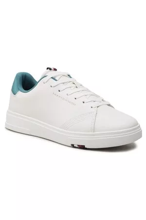 Tommy Hilfiger Sneakers - Elevated Rbw Cupsole Leather FM0FM04487 Ecru YBL