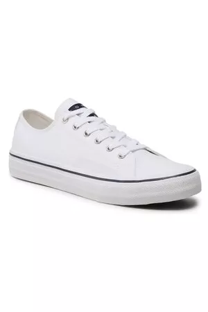 Tommy Hilfiger Sneakers aus Stoff - Skate Canvas Ess EM0EM01175 White YBR