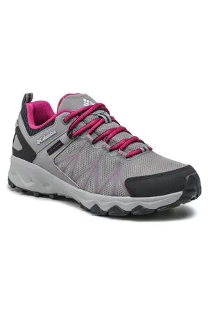 Columbia Damen Outdoorschuhe - Trekkingschuhe - Peakfreak II Outdry BL5953 Monument/Wild Fuchsia 036