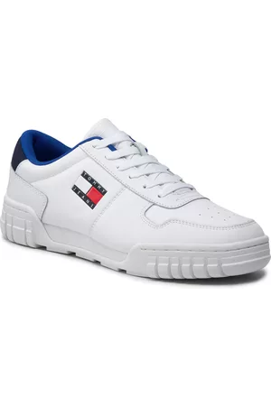Tommy Hilfiger Herren Sneakers - Sneakers - Retro Leather Cupsole EM0EM01068 White YBR