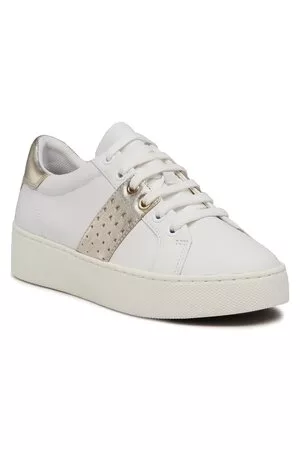 Geox Sneakers - D Skyely B D35QXB 085Y2 C0232 White/Gold