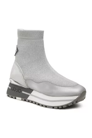 Liu Jo Sneakers - Maxi Wonder Elastic Sock 51 BF2109 TX234 Silver 00532