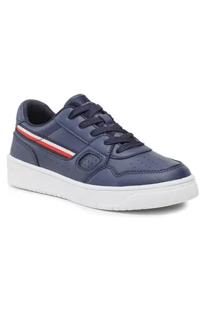 Tommy Hilfiger Sneakers - Stripes Low Cut Lace-Up Sneaker T3X9-32848-15 S Blue 800