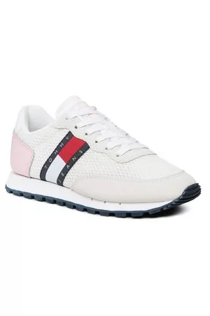 Tommy Hilfiger Damen Flache Sneakers - Sneakers - Retro Runner EN0EN02121 Misty Pink TH2