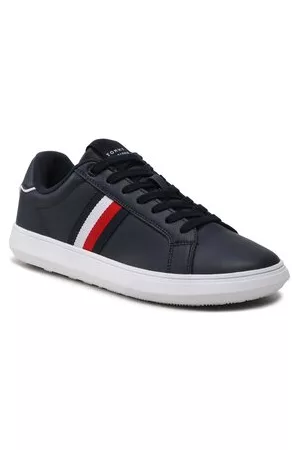 Tommy Hilfiger Sneakers - Corporate Leather Cup Stripes FM0FM04732 Desert Sky DW5