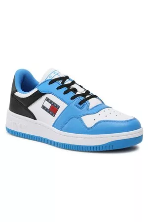 Tommy Hilfiger Herren Sneakers - Sneakers - Basket Leather EM0EM01162 Deep Sky Blue C2P