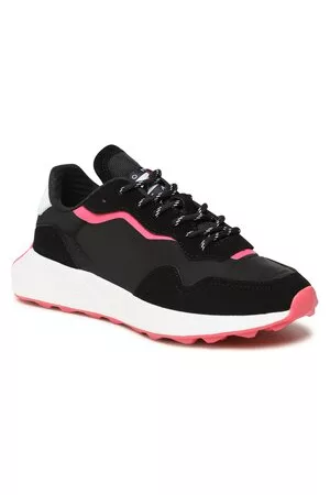 Tommy Hilfiger Damen Flache Sneakers - Sneakers - New Runner EN0EN02143 Black 0GJ