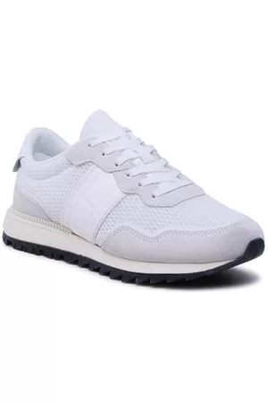 Tommy Hilfiger Herren Sneakers - Sneakers - Runner Mix Material EM0EM01167 White YBR