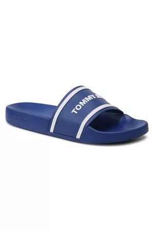 Tommy Hilfiger Herren Clogs & Pantoletten - Pantoletten - Tjm Pool Slide EM0EM01229 Navy Voyage C9B