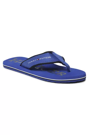 Tommy Hilfiger Herren Sandalen - Zehentrenner - Classic Hilfiger Beach Sandal FM0FM04617 Ultra Blue C66