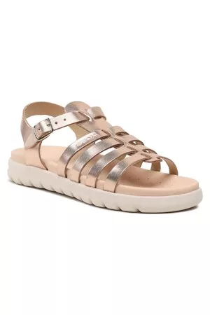 Geox Mädchen Sandalen - Sandalen - J Sandal Soleima Gir J35GSB000CFC7018 D Copper