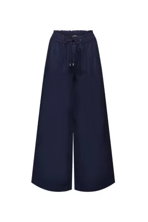 ESPRIT Weit geschnittene Leinenhose
