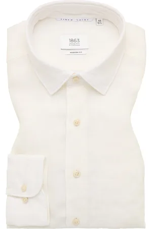 ETERNA MODERN FIT Linen Shirt in unifarben