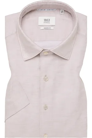 ETERNA MODERN FIT Linen Shirt in unifarben