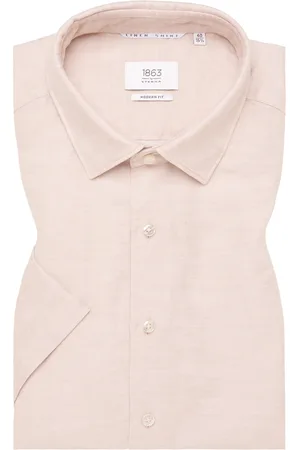 ETERNA MODERN FIT Linen Shirt in unifarben