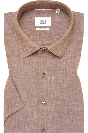 ETERNA MODERN FIT Linen Shirt in unifarben
