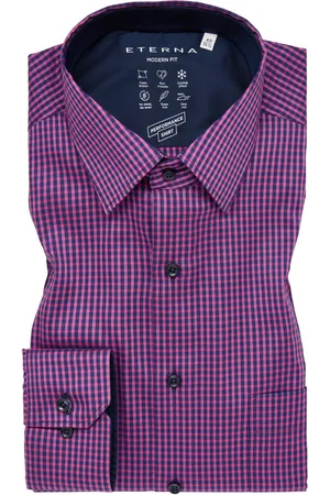 ETERNA MODERN FIT Performance Shirt in kariert