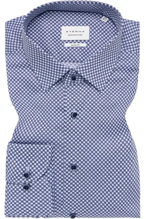ETERNA SLIM FIT Hemd in bedruckt