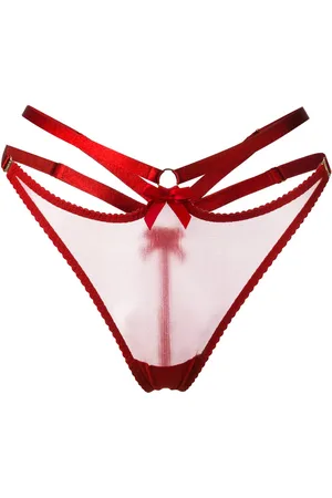 BORDELLE Semi-transparenter Harness-Tanga