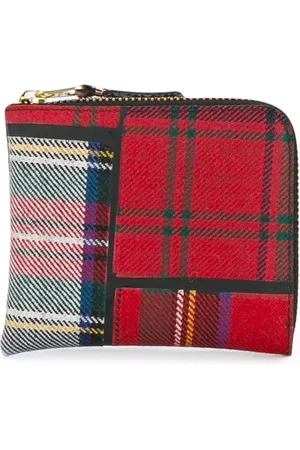 Comme des Garçons Portemonnaie mit Patchwork-Karos