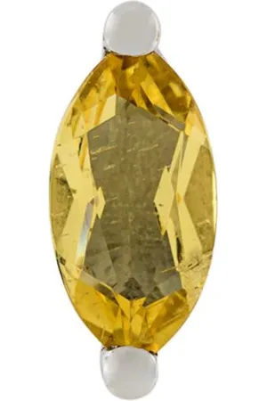 DELFINA DELETTREZ 18kt Gelbgoldohrstecker mit Beryllium und Perle