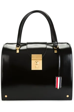 Thom Browne Strukturierte Lederhandtasche