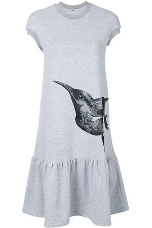Ioana Ciolacu T-Shirtkleid mit Vogelmotiv