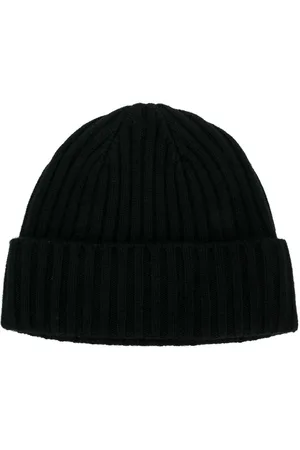 N.PEAL Gerippte Strick-Beanie aus Kaschmir