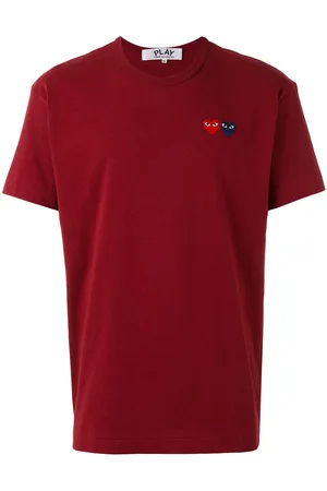 Comme des Garçons T-Shirt mit Herz-Stickerei