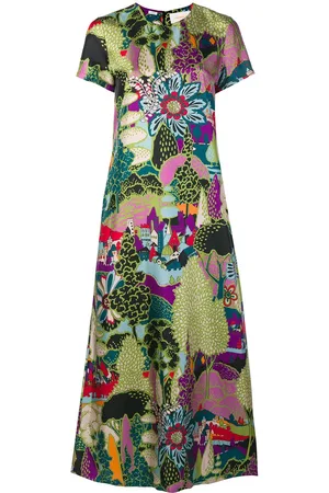 La DoubleJ Seidenkleid mit Print