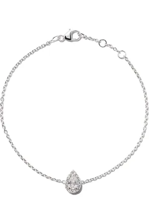 De Beers 18kt Aura Weißgoldarmband mit Diamanten im Tropfenschliff