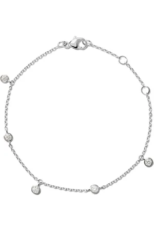 De Beers 18kt Clea Weißgoldarmband mit fünf Diamanten