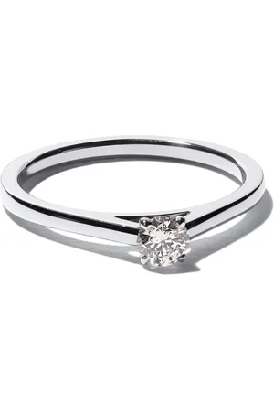 De Beers My First DB Classic Platinring mit Solitär-Diamant