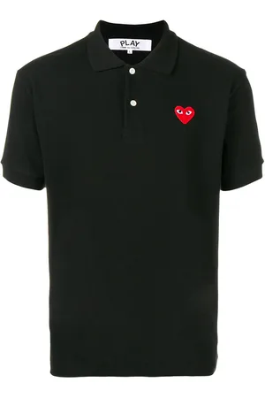 Comme des Garçons Poloshirt mit Herzmotiv