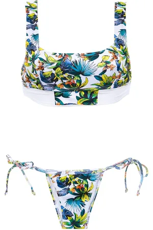 AMIR SLAMA Bikini mit Print