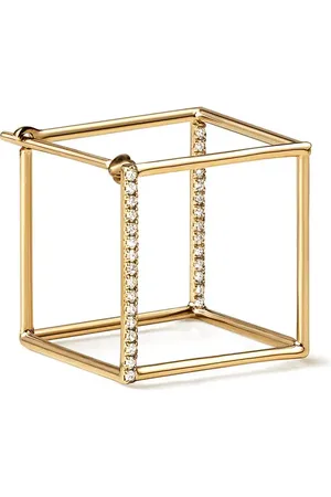 SHIHARA Quadratischer Ohrring mit Diamanten