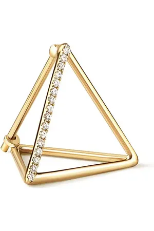 SHIHARA Dreieckiger Ohrring mit Diamanten