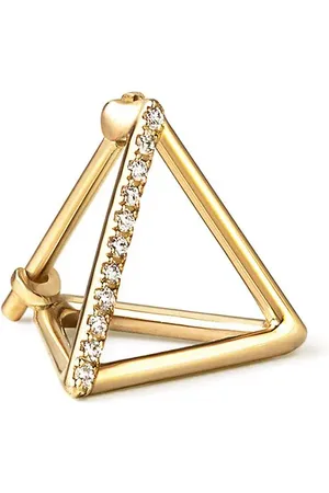 SHIHARA Dreieckiger Ohrring mit Diamanten