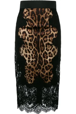 Dolce & Gabbana Bleistiftrock mit Leoparden-Print