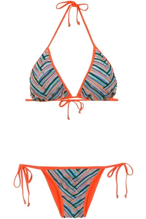 AMIR SLAMA Bikini mit grafischem Print