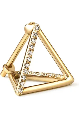 SHIHARA Dreieckiger Ohrring mit Diamanten