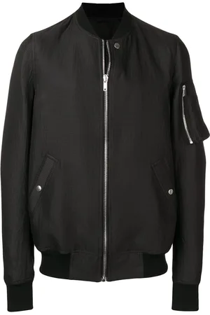 Rick Owens Bomberjacke mit geripptem Kragen