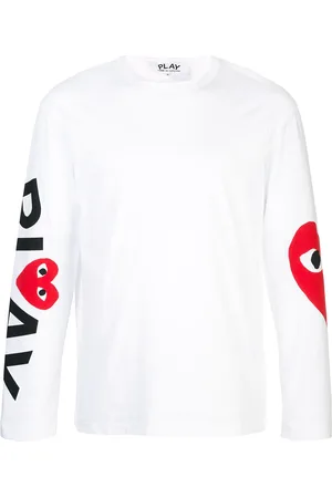 Comme des Garçons Langarmshirt mit Herzen