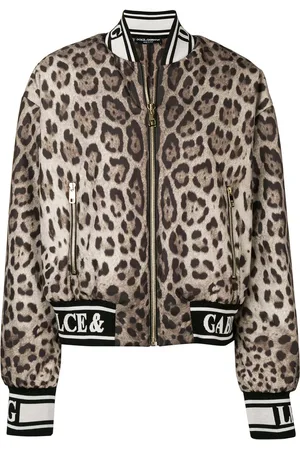 Dolce & Gabbana Bomberjacke mit Leoparden-Print