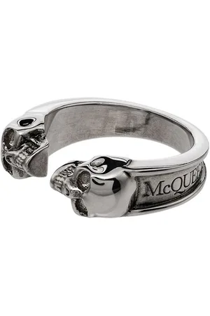 Alexander McQueen Twin Skull Ring