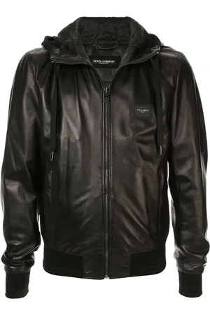 Dolce & Gabbana Kapuzenjacke aus Leder