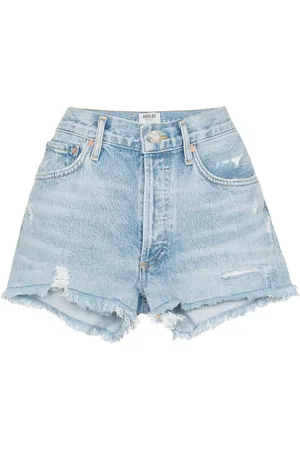 AGOLDE Jeansshorts im Distressed-Look