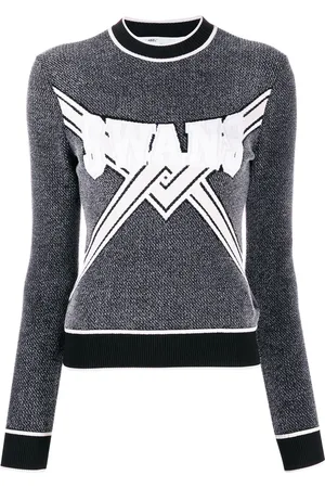 OFF-WHITE Knitted logo top
