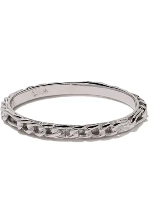 WOUTERS & HENDRIX 18kt Weißgoldring im Figaroketten-Design
