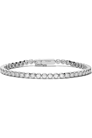 De Beers 18kt DB Classic Eternity Line Weißgoldarmband mit Diamant
